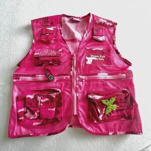 Wild Wild Vest Kids XL Pink Camo Junior Ranger Chimney Rock State Park NC Rare‎